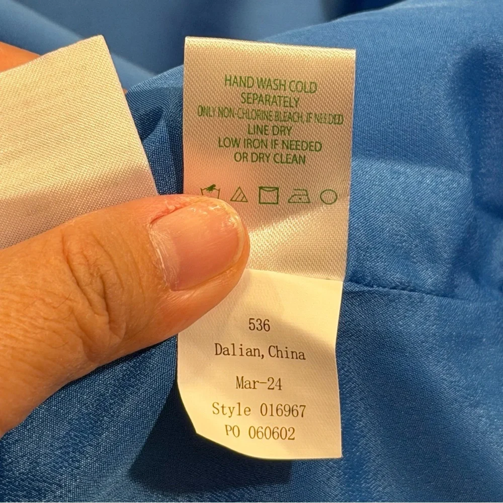 Lilly Pulitzer NWT Size 14 Morelle Blue Carlynn Strapless Satin Mini Dress Party - Picture 8 of 9